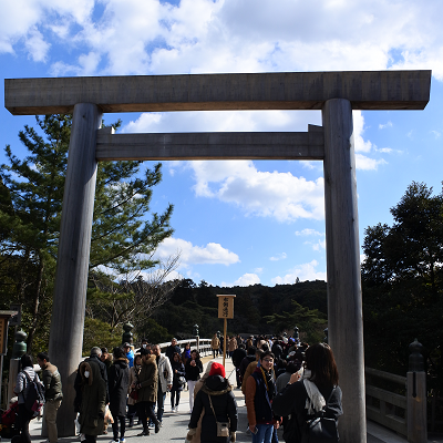 伊勢神宮の鳥居